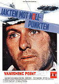 Jakten mot nollpunkten 1971 poster Barry Newman Cleavon Little Charlotte Rampling Dean Jagger Richard C Sarafian Bilar och racing Motorcyklar Kultfilmer