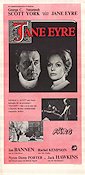 Jane Eyre 1970 poster George C Scott Susannah York Delbert Mann Text: Charlotte Bronté