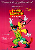 Janne Långben the Movie 1995 poster Bill Farmer Långben Goofy Kevin Lima Disco