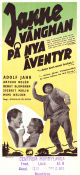 Janne Vängman på nya äventyr 1949 poster Adolf Jahr Gunnar Olsson
