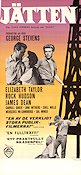 Giant 1956 movie poster James Dean Rock Hudson Elizabeth Taylor George Stevens Writer: Edna Ferber