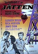 Giant 1956 movie poster James Dean Rock Hudson Elizabeth Taylor George Stevens Writer: Edna Ferber