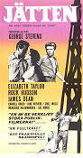 Jätten 1956 poster James Dean Rock Hudson Elizabeth Taylor George Stevens