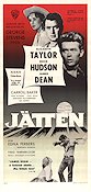 Giant 1956 movie poster James Dean Rock Hudson Elizabeth Taylor George Stevens Writer: Edna Ferber