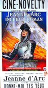 Joan of Arc 1949 movie poster Ingrid Bergman Victor Fleming