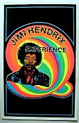 Jimi Hendrix sammetsaffisch 1981 movie poster Jimi Hendrix