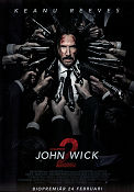 John Wick 2 2017 movie poster Keanu Reeves Riccardo Scamarcio Chad Stahelski Guns weapons