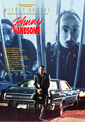 Johnny Handsome 1989 poster Mickey Rourke Ellen Barkin Elizabeth McGovern Morgan Freeman Walter Hill Bilar och racing