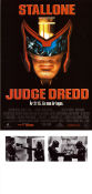Judge Dredd 1995 movie poster Sylvester Stallone Armand Assante Rob Schneider Danny Cannon From comics