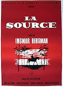 La source 1959 movie poster Birgitta Valberg Gunnel Lindblom Max von Sydow Ingmar Bergman