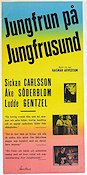 Jungfrun på Jungfrusund 1949 movie poster Sickan Carlsson Åke Söderblom Sven Lindberg Inger Juel Ragnar Arvedson Ships and navy Production: Sandrews Eric Rohman art