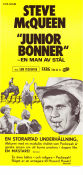 Junior Bonner 1972 movie poster Steve McQueen Robert Preston Ida Lupino Sam Peckinpah