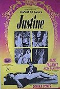 Justine 1969 movie poster Anouk Aimée Dirk Bogarde Michael York George Cukor