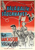 South Sea Woman 1956 movie poster Burt Lancaster Virginia Mayo Beach