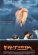 Kalifornia 1993 poster Brad Pitt Juliette Lewis David Duchovny Dominic Sena Bilar och racing