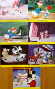 Kalle Anka reser västerut 1976 lobby card set Donald Duck Kalle Anka