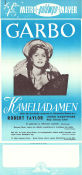 Kameliadamen 1936 poster Greta Garbo Robert Taylor Lionel Barrymore George Cukor Romantik