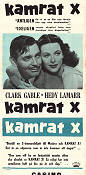 Comrade X 1940 poster Clark Gable King Vidor