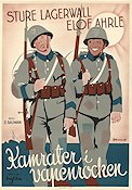 Kamrater i vapenrocken 1938 movie poster Sture Lagerwall Elof Ahrle Annalisa Ericson