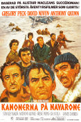 The Guns of Navarone 1961 movie poster Gregory Peck David Niven Anthony Quinn J Lee Thompson Writer: Alistair Maclean Find more: Nazi