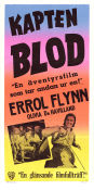 Captain Blood 1935 movie poster Errol Flynn Olivia de Havilland Basil Rathbone Michael Curtiz Adventure and matine