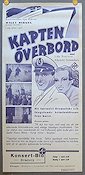 Kapten överbord 1936 movie poster Lida Baarova Willy Birgel