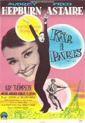 Kär i Paris 1957 poster Audrey Hepburn Fred Astaire Kay Thompson Stanley Donen Musikaler Romantik