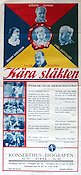 Kära släkten 1933 poster Thor Modéen Tutta Rolf Sickan Carlsson Gösta Ekman