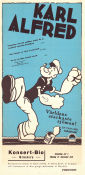 Karl Alfred 1937 movie poster Jack Mercer Popeye Dave Fleischer Animation