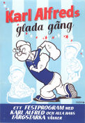 Karl Alfreds glada gäng 1973 poster Jack Mercer Dave Fleischer Animerat