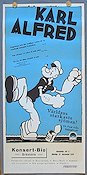 Karl-Alfred 1937 movie poster Karl-Alfred Popeye Animation From comics