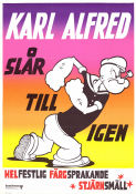 Karl-Alfred slår till igen 1970 movie poster Karl-Alfred Popeye Dave Fleischer Animation From comics