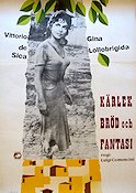 Pane amore e fantasia 1953 movie poster Gina Lollobrigida Vittorio De Sica