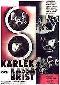 Kärlek och kassabrist 1932 poster Tutta Berntzen Dagmar Ebbesen