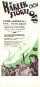 Kärlek och störtlopp 1946 movie poster Sture Lagerwall Eva Dahlbeck Kenne Fant Rolf Husberg Mountains Winter sports