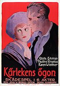 Kärlekens ögon 1923 movie poster Gösta Ekman Pauline Brunius Karen Winther John W Brunius