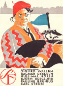 Karl-Fredrik regerar 1934 poster Sigurd Wallén Dagmar Ebbesen Gull-Maj Norin Björn Berglund Pauline Brunius Gustaf Edgren Affischkonstnär: Birger Lundqvist Politik Hitta mer: Large poster