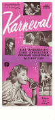 Karneval 1961 movie poster Bibi Andersson Gerd Andersson Gunnar Hellström Lennart Olsson Ballet Telephones
