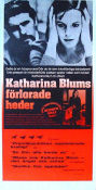 Katharina Blums förlorade heder 1975 poster Angela Winkler Volker Schlöndorff Text: Heinrich Böll