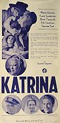 Katrina 1943 movie poster Märta Ekström Frank Sundström Hampe Faustman Gustaf Edgren Skärgård