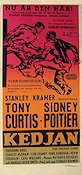 The Defiant Ones 1958 movie poster Tony Curtis Sidney Poitier Lon Chaney Stanley Kramer