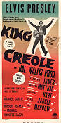 King Creole 1958 movie poster Elvis Presley Carolyn Jones Walter Matthau Michael Curtiz Rock and pop Musicals