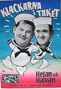 Klackarna i taket 1968 movie poster Laurel and Hardy Helan och Halvan Harrison Marks