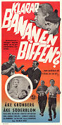 Klarar Bananen Biffen? 1957 movie poster Åke Söderblom Åke Grönberg Ingemar Johansson Ragnar Frisk Find more: Biffen och Bananen Boxing From comics