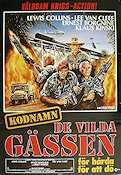 Kodnamn de vilda gässen 1985 movie poster Lewis Collins Lee Van Cleef Klaus Kinski