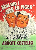 Kom ind 1949 movie poster Abbott and Costello Ladies