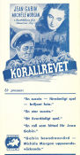 Le récif de corail 1939 movie poster Jean Gabin Michele Morgan Saturnin Fabre Maurice Gleize