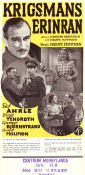 Krigsmans erinran 1947 movie poster Elof Ahrle Birgit Tengroth Gunnar Björnstrand Hampe Faustman