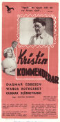 Kristin kommenderar 1946 movie poster Dagmar Ebbesen Wanda Rothgardt Gunnar Björnstrand Gustaf Edgren