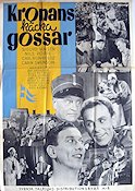 Kronans käcka gossar 1940 movie poster Nils Poppe Sigurd Wallén Carl Reinholdz